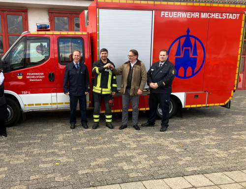 Erfolgreiche Jahreshauptübung und feierliche Übergabe des neuen TSF-L in Michelstadt Steinbach